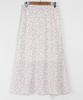 Ppaeppae Back Elastic Flower Long Skirt