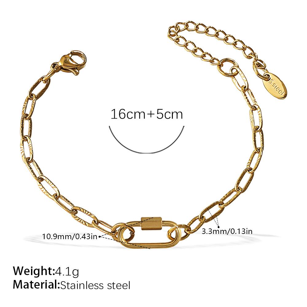 Japan And South Korea Fashion Niche Bracelet Necklace Women'S Personality Design Versatile Jewelry Does Not Fade Popular Trend