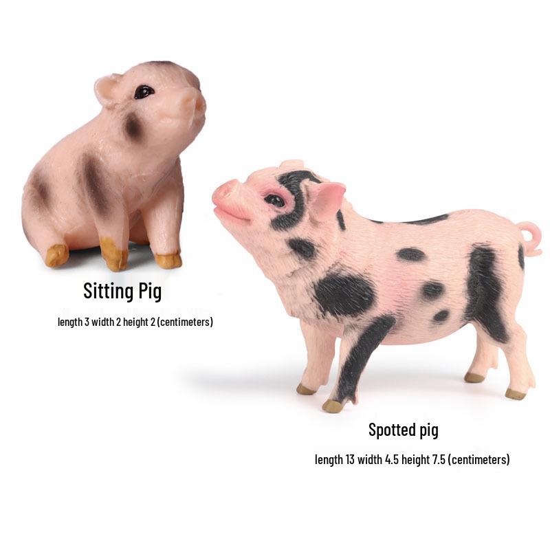 Realistic Miniature Pig Sow Figurine Toy Animal Model Ornament