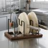 Baking Tray Rack Sturdy Pan and Lid Organizer Hard-Wearing for Countertop