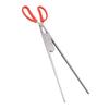 Crab Tongs Stainless Steel Plastic Handles 51cm Length Slot Tip Design Thicken Heat Resistant