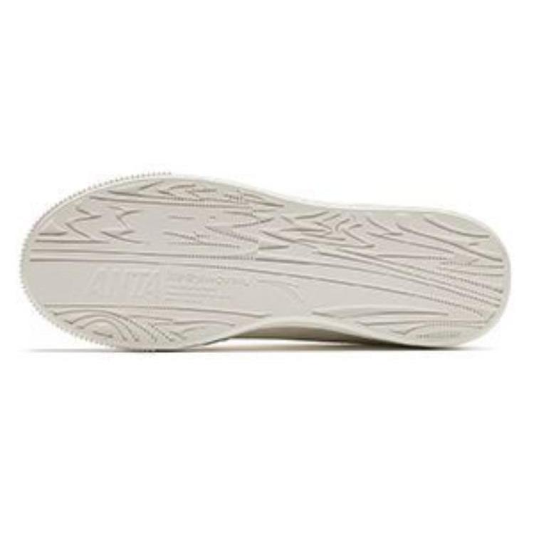New Anta Slip Resistant Low Top Skateboard Shoes Women's Beige 122348063S-1