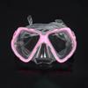 Adjustable Strap Snorkel Mask Tempered Glass With Nose Cover Diving Glasses Wide View Large Frame Underwater Mask Unisex