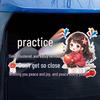 Newbie Cautious Driver Warning Car Sticker for Rear Windshield