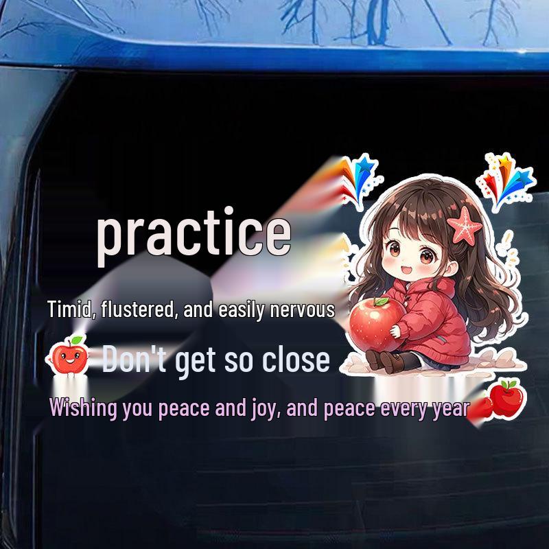 Newbie Cautious Driver Warning Car Sticker for Rear Windshield