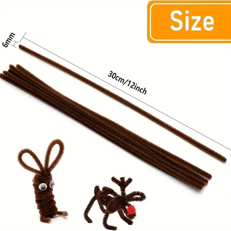 250/500pcs Pipe Cleaners, Pipe Cleaners for Crafts, Craft Supplies Multicolor Chenille Stems for Art&Craft Christmas DIY Project