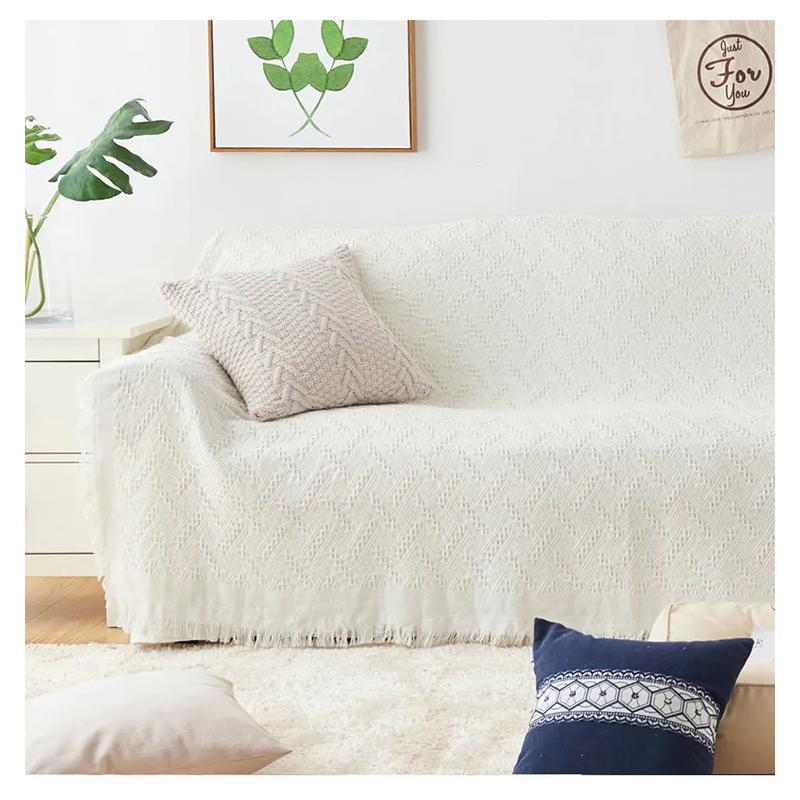 Хлопковое одеяло для дивана — фото 7