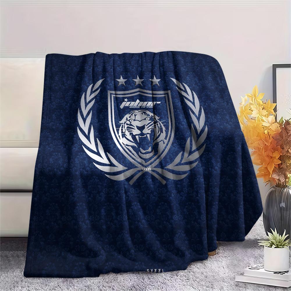 Johor Darul Ta'zim FC  Print Flannel Blanket, High quality Comfortable for All Seasons, Home Decor, Warmth and Comfort