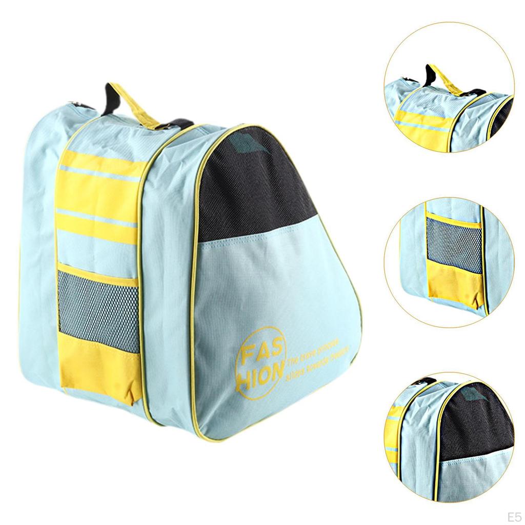 Roller Skate Bag Carrier Large Capacity Portable Skating Shoes Carrying Handbag Ice for