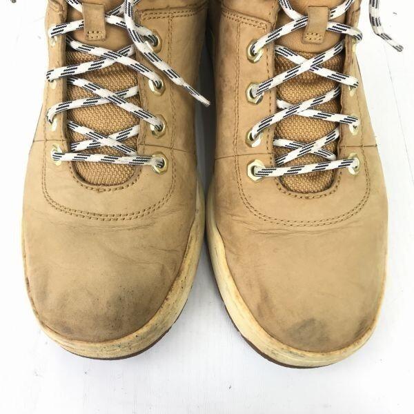 Botas Clássicas Inspiradas na Timberland em Couro Nobuck com Zíper Lateral 27.5 Camelo(USADO)