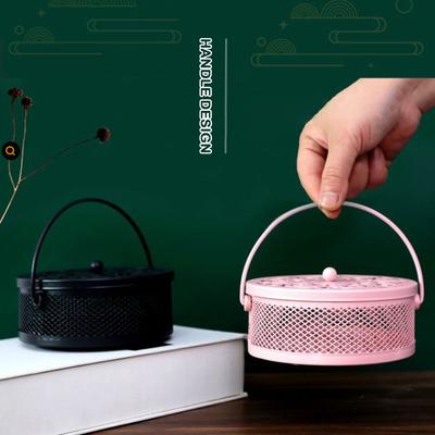 Neuer Insektenschutz-Halter für Mückenspiralen mit feuerfester Abdeckung und Sandelholz-Design.