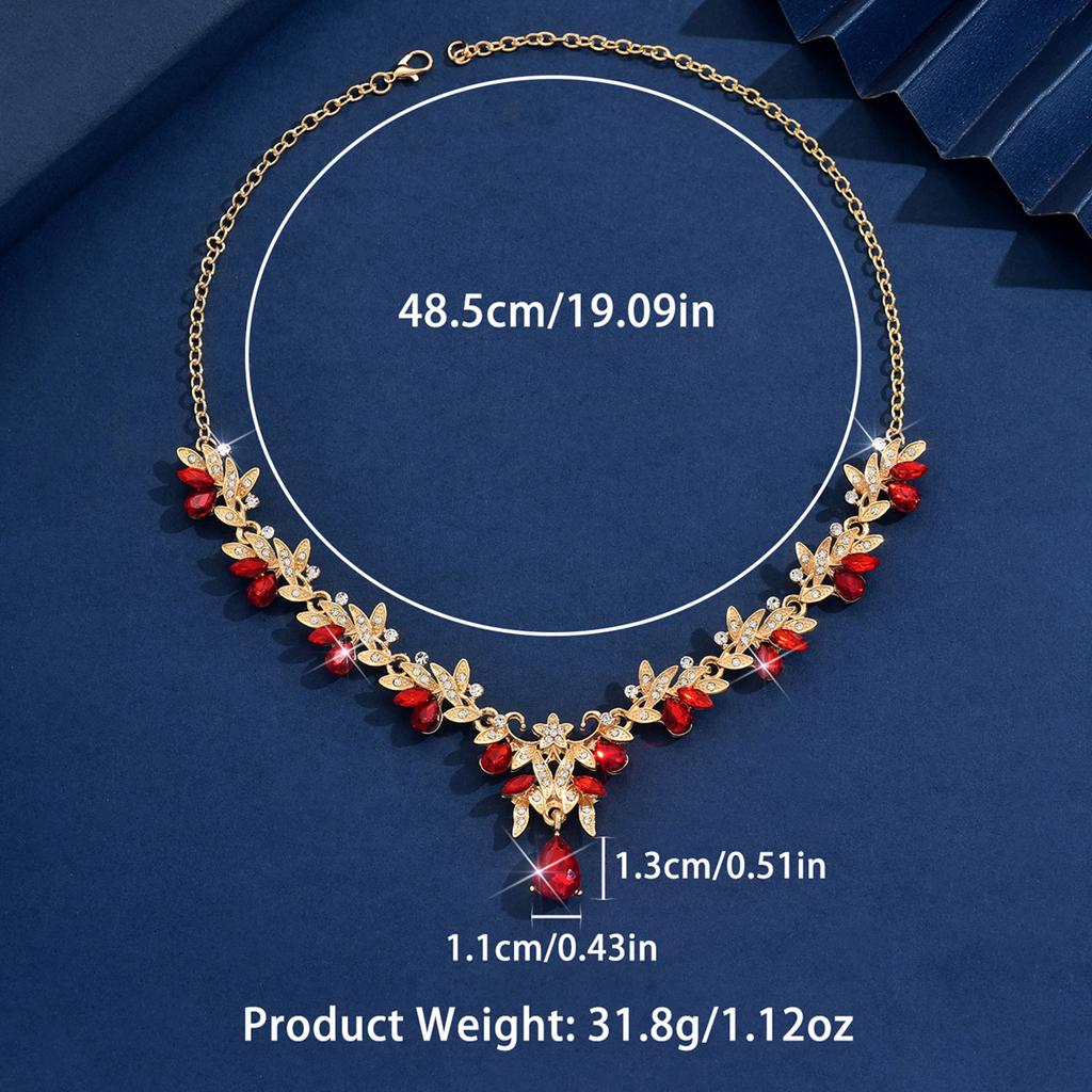 Cross Border Jewelry, Flower Collarbone Chain Accessories, Dress Accessories, Retro Fashion, Multi-color Jewelry