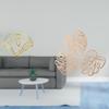 Creative Palm Leaves Napkin Holder with Weighted Arm for Table Storage And Tropical Wooden Wall Art