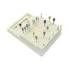 168 Hole Dental Burs Holder Autoclavable Plastic Disinfection Box Block Sterilizer Case Dentistry Instrument Stand Bur Organizer