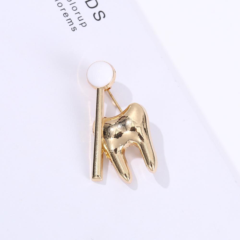 Metallbroschen, Hochwertige Dekorationen für Hemden, Mäntel, Kleider, Kreatives Bekleidungszubehör, Zahnpins