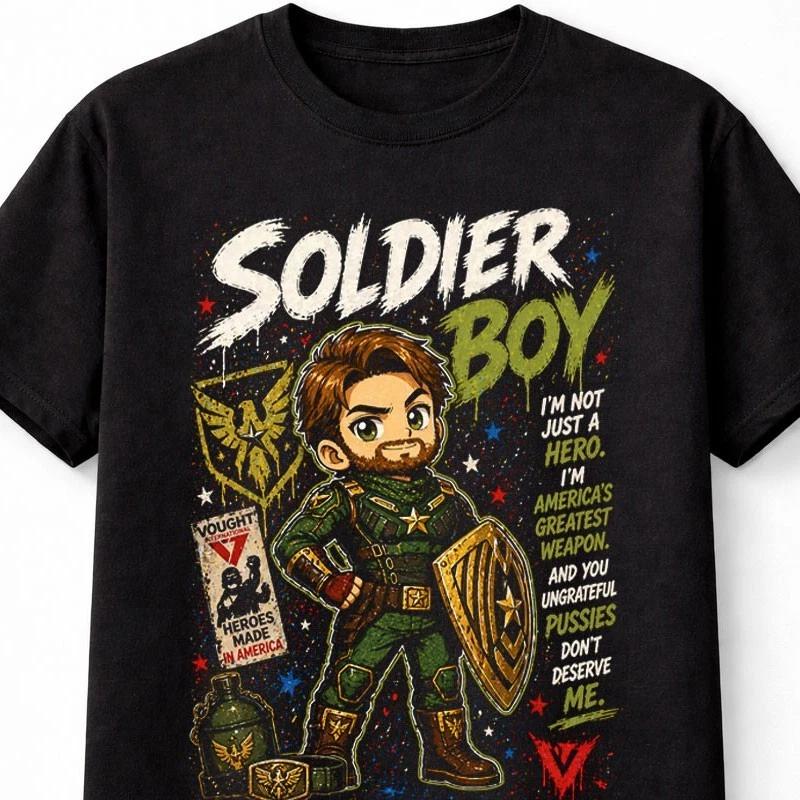 Soldier Boy The Boys Graphic Superhero Comic TV Series Unisex TShirt S