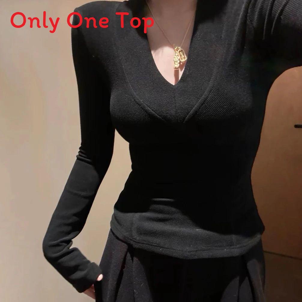 Polyester Long Sleeve V Neck T Shirt For Office Wear And Casual Fashion