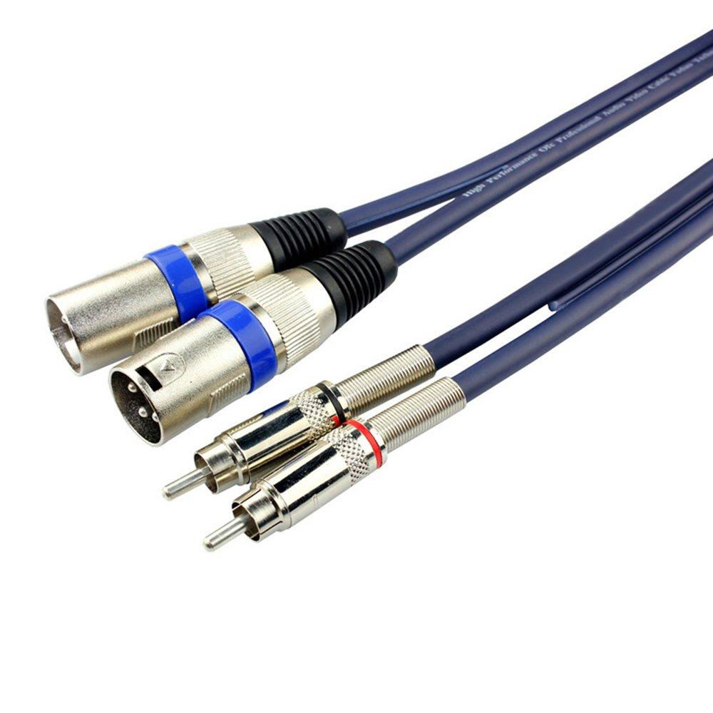 

XLR Cable Conversion 2 XLR to 2 RCA for Canon XLR RCA Conversion Canon Conversion Microphone Audio Male to Male Cable, (Male) (Male) Cable, Cable,