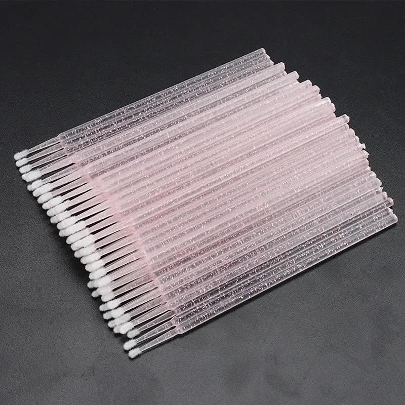 100Pcs Disposable MicroBrush Eyelashes Extension Tools Individual Lash Removing Cotton Swab Micro Brush For Eyelash Makeup Tool