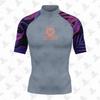 Mens UV Protection Rash Guard Short Sleeve Swimwear Surfing Diving Swimming Water Sports