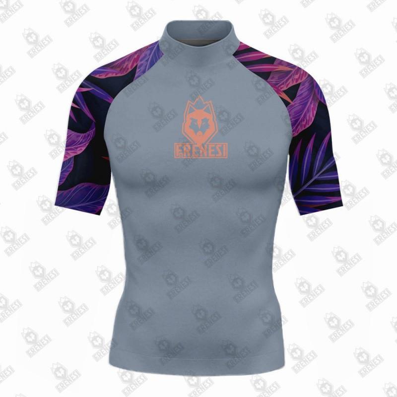 Mens UV Protection Rash Guard Short Sleeve Swimwear Surfing Diving Swimming Water Sports