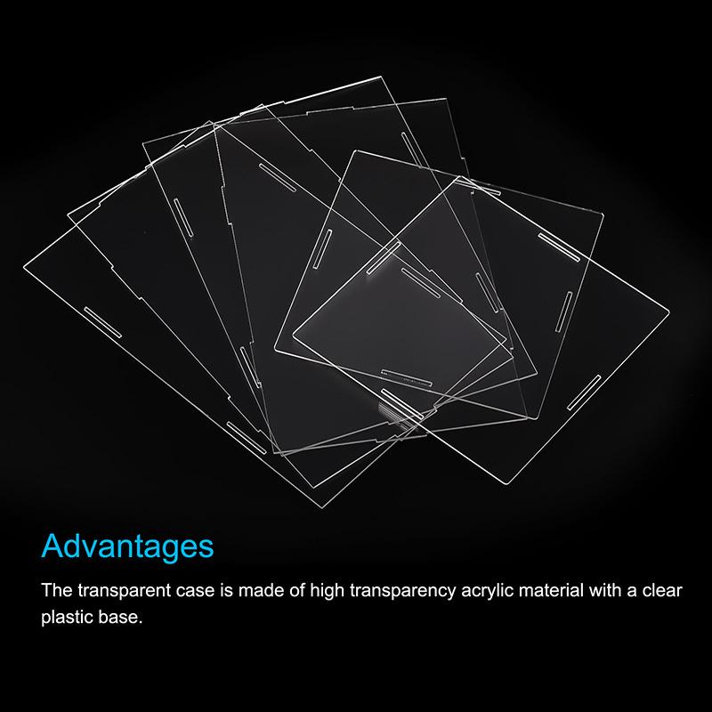 Clear Acrylic Display Box Case Countertop Organizer Stand Assemble Dustproof Showcase for Figures Toys Collectibles Crafts