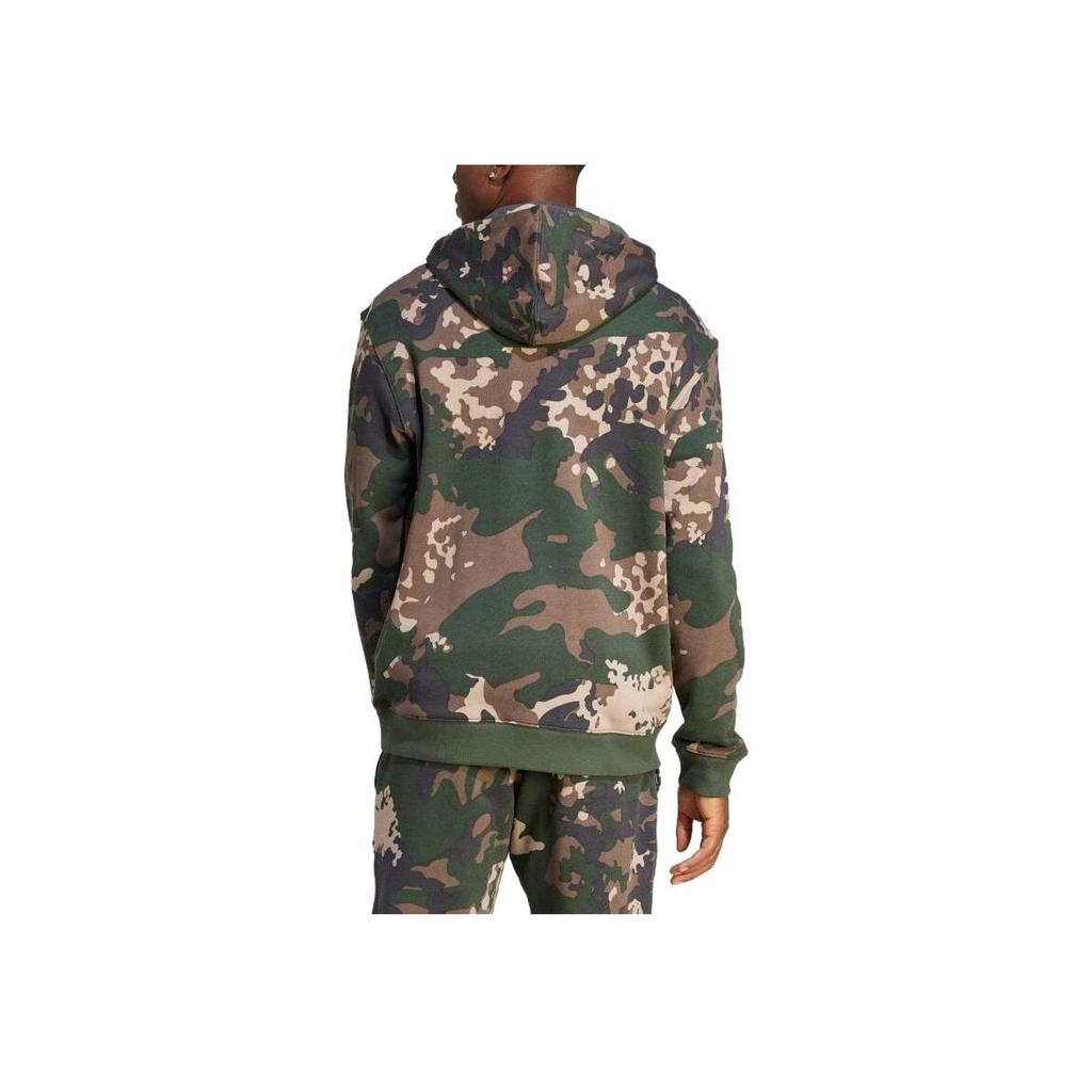 Adidas Camouflage Lockerer Amerikanischer Langarm-Hoodie Herren Hoodies Grün IR9476