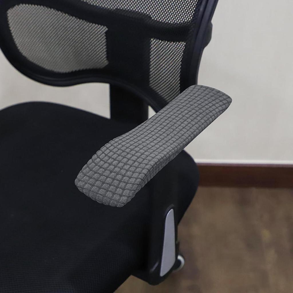 1pair Office Chair Armrest Cover Removable Stretchable Washable Waterproof Fabric Elastic Half Pack for Computer Chair Slipcover Armrest