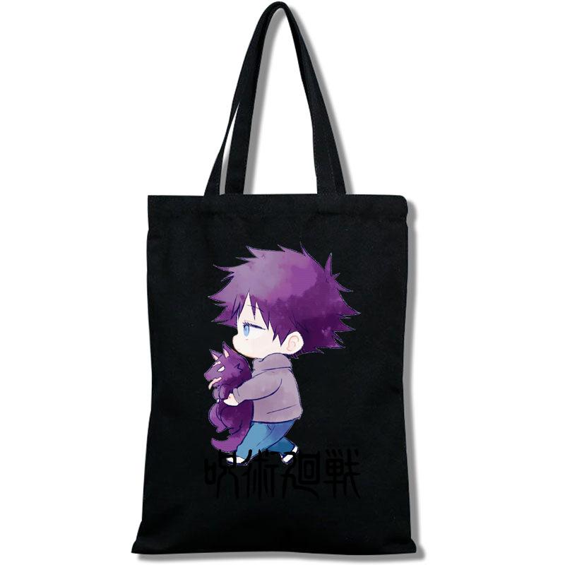 Jujutsu Kaisen Tote Bag Fashion Shopping Bag Portable Women'S Shoulder Bag
