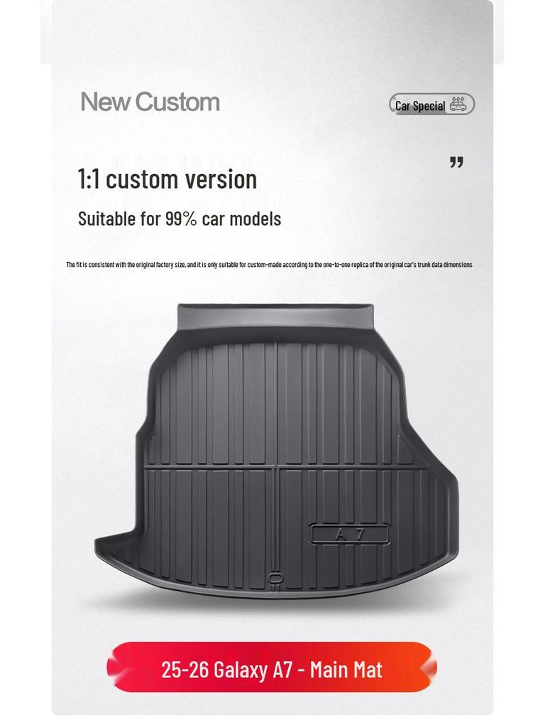 Geely Galaxy A7 TPE Waterproof Trunk Mat for Car Interior Modification