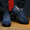 Oulylan Wear-resistant Antislip Work Shoes Steel Toe Anti Puncture Labor Footwear Low Top Welding Safety Boots For Men