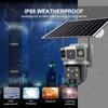 12MP IP Camera 4G SIM Outdoor Three Screens Panoramic View PTZ IP Camera AI Tracking Security Protection CCTV Video Surveillance