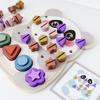 Children's Montessori Animal Percussion Instrument Screw Shape Pairing Concentration Training Puzzle Wooden Toy