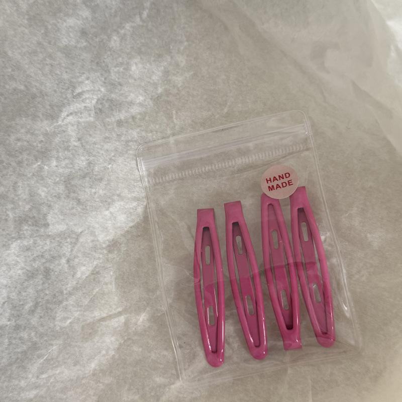 Cute Oil Drop Pea BB Clip Set Broken Hair Bangs Clip Basic Face Wash Makeup Hairpin Edge Clip Hair Accessories