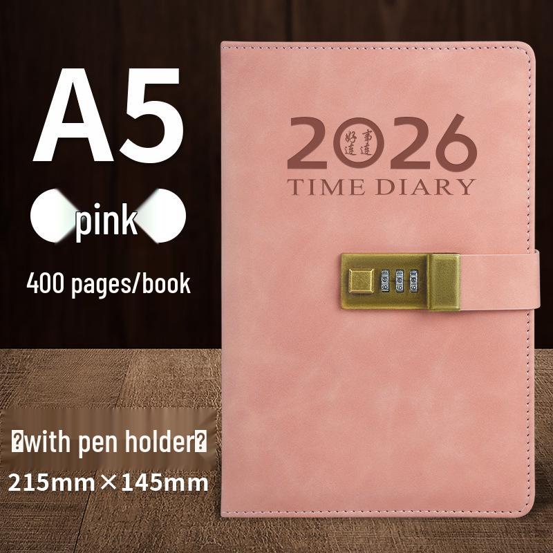 2026 Daily Diary and Password Keeper - Custom Logo, Thick Pages for Effective Time Management