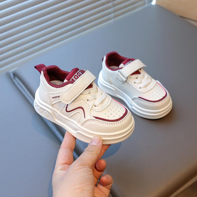 Children's sports shoes spring and autumn new boys' casual board shoes girls' soft-soled toddler shoes baby white shoes