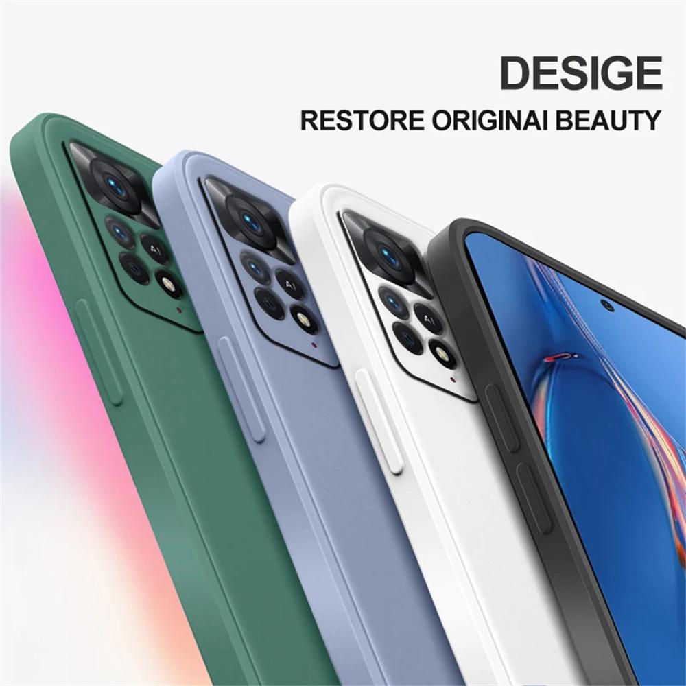 Luxury Liquid Silicone Case For Xiaomi Redmi Note 11s Cases Xiaomi Redmi Note 11s 10 11 12 13 Pro Plus 5G Cover Shockproof Cover