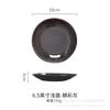 Japanese Retro Glazed Ceramic Round Dinner Plate Set Breakfast Salad Steak Dessert Microwave Safe Multiple Sizes Colors