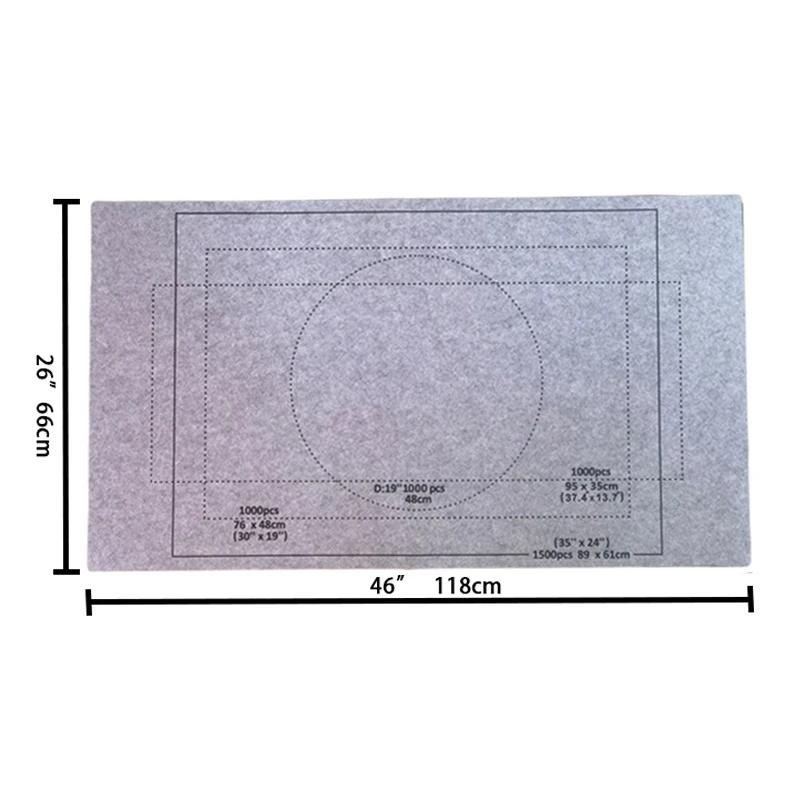 Puzzles Pad Jigsaw Roll Felt Mat Playmat Blanket For Up To 1500 Pcs Puzzle Attachments Latest Portable (Only Mat)