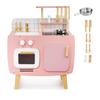 Children's kitchen, wooden stove, retro girl's set + accessories