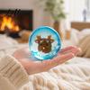 Squeeze Ball Sensory Toy Christmas Clear Stress Toy Anxiety Relief with Santa Reindeer Soft Decompression Tree Snowflake Figure Party Favors Desktop