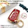 [POP.HEART] Crown Keychain, Tiara, Strap, White Leather, Luxury Key Ring, Sparkling, Stylish, Cute, Leather Bag Charm for Men and Women [Used]