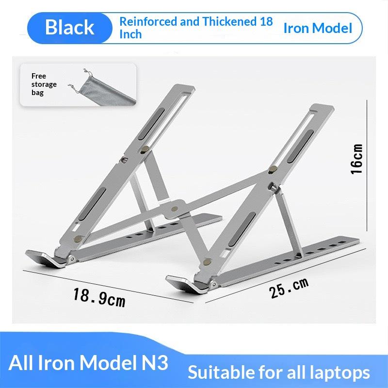 Laptop Stand Metal Material Foldable Portable Laptop Heighten Laptop Holder Bracket Notebook Stand
