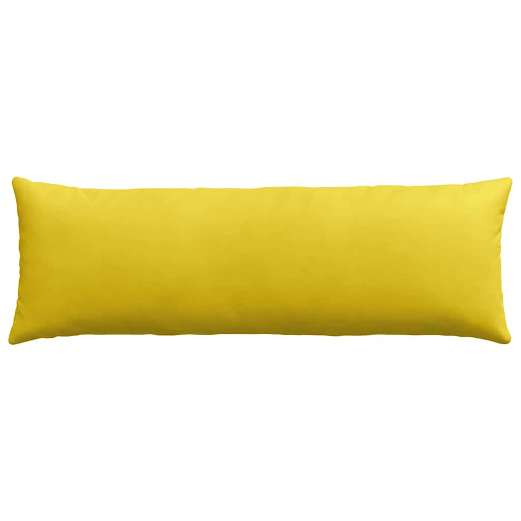 Sofa Cushions 2 Pcs Yellow 120 X 40 Cm Cord Fabric