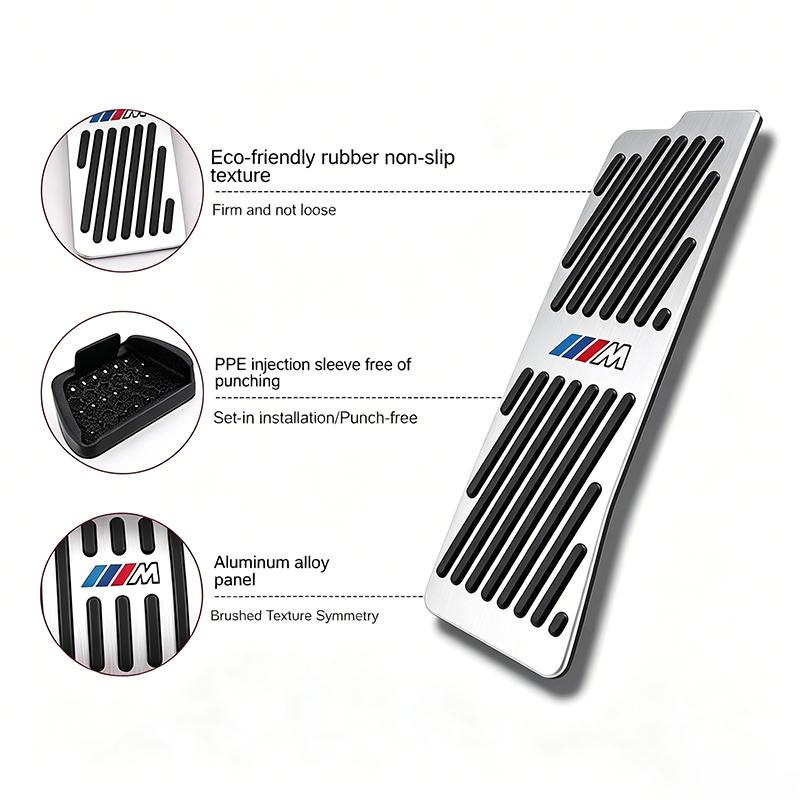 Accelerator Braking Foot Rest Pedal Cover For Car Bmw 3 5 6 7 Series X1 X2 X3 X4 X5 X6 F30 F10 E60G30 Automotive Interiors/Decal hkvr74