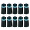 10Pcs Golfs Iron Ferrules, Golfs Tapered Ferrule for Parallel Shaft, Collared Rubber Ferrules with Rings for Golfs Iron