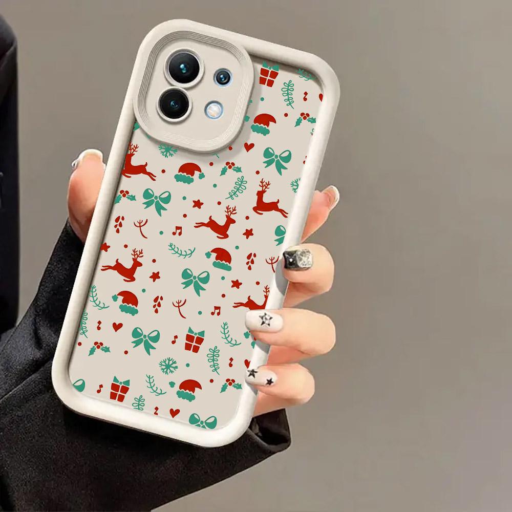 Merry Christmas Drawings Print Phone Case For Xiaomi 17 Pro Max 15T 14T 13T 11Lite Poco X5 X6 X7 F5 F7 M6 M7 Pro 5G Soft Cover