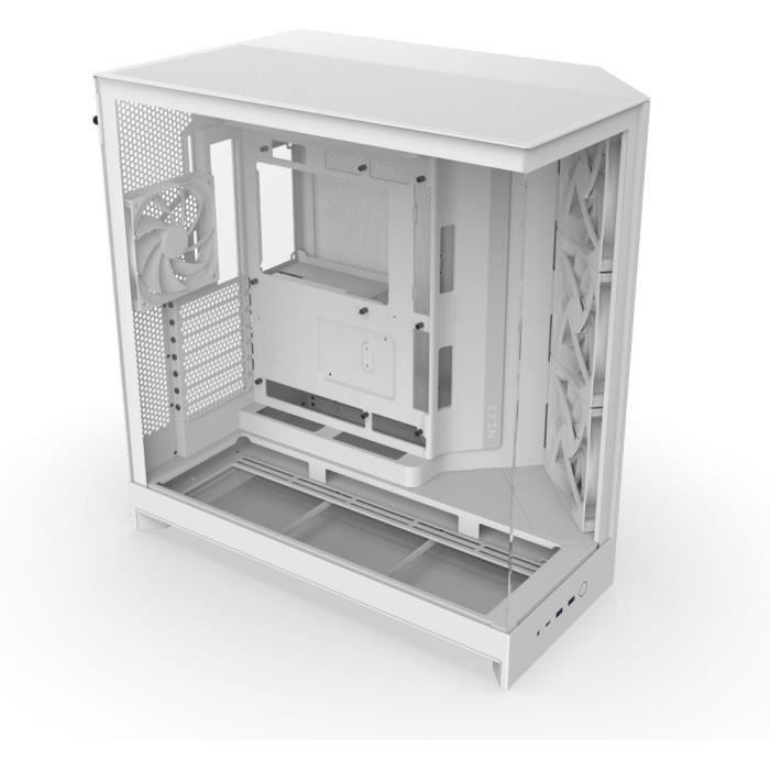 Midi-Tower - NZXT - CM-H92FW-01 - H9 Flow - Doppelkammersystem - Mesh-Panels - Gehärtetes Glas