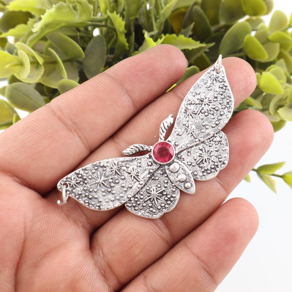 Pink Rubellite Gemstone Jewelry, 925 Solid Sterling Silver Pendant, Beautiful Silver Pendant, Handmade Healing Pendant For Women