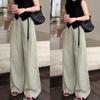 Linen Wide-leg Pants Women's Summer Thin 1116 New Drape Loose Tencel Anti-wrinkle Sunscreen Casual Straight-leg Pants